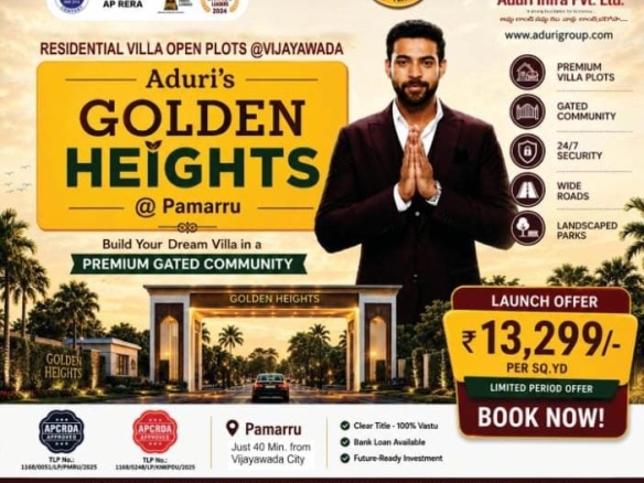 Residential Land / Plots for sale in Pamarru, Vijayawada